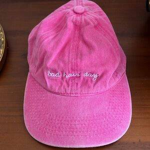 Bad hair day pink adjustable baseball cap EUC travel beach funny